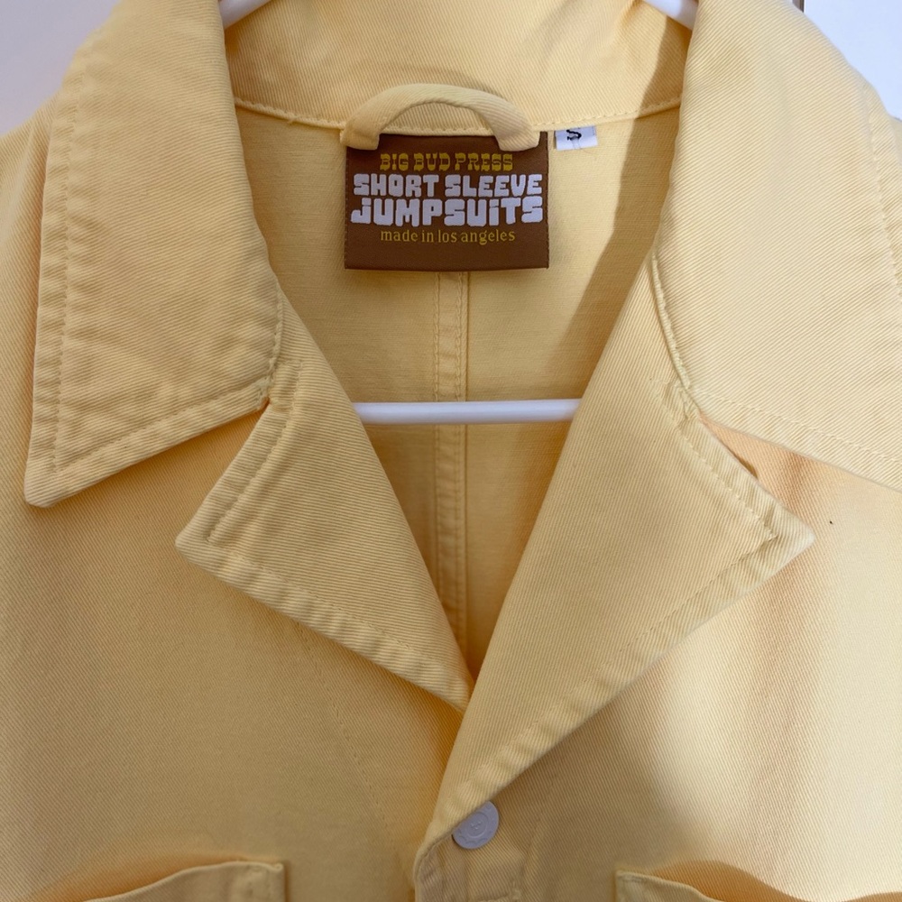 Big Bud Press Short Sleeve Jumpsuit yellow